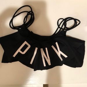 Black “PINK” bikini top